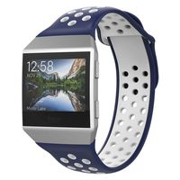 UMTELE Compatible with Fitbit Ionic Bands,Soft Silicone Band Breathable Two-Toned Wristband Replacement Strap Accessory for Men and Women