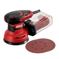 SKIL 5" Random Orbital Sander, Includes 3pcs Sanding Papers and Dust Box - SR211601