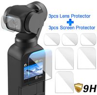 Lens + Screen Protector Kits for DJI Osmo Pocket, Elevin(TM) 6PCS Explosion-Proof TPU Screen Protector Ultra Clear Film Full Coverage for DJI OSMO Pocket