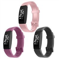 Recoppa Compatible with Fitbit Inspire HR Bands, Adjustable Sports Soft Replacement Wristbands Compatible with Fitbit Inspire/Inspire HR/Ace2 for Women Men Small Large