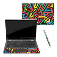 MightySkins Skin Compatible with HP Pavilion x360 14" (2018) - Hyper | Protective, Durable, and Unique Vinyl Decal wrap Cover | Easy to Apply, Remove, and Change Styles | Made in The USA