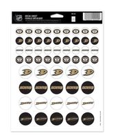 WinCraft NHL Anaheim Ducks Vinyl Sticker Sheet, 8.5" x 11"