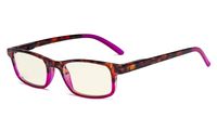 Eyekepper Blue Light Filter Glasses - Anti Eye Strain Headache Computer Eyeglasses for Women Purple