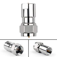 Areyourshop 1Pcs FME Male Plug to F TV Male Plug RF Connector Straight F/F Adapter