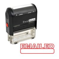 EMAILED Self Inking Rubber Stamp - Red Ink (Stamp Only)