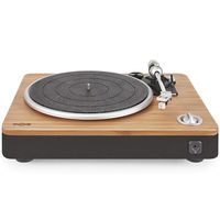 House of Marley, Stir It Up Turntable - 45/33 RPM, USB jack in back for analog to PC recording, Replaceable Cartridge, Bamboo Plinth, EM-JT000-SB Signature Black