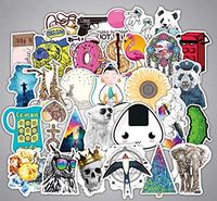 Anime Laptop Stickers Waterproof Sticker Decal for Skateboard MacBook Pad Motorcycle Bicycle Graffiti Luggage Stickers Pack (A, 100pcs)