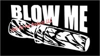 Just For Fun 6 x 3.5 Blow Me Duck Call Goose Vinyl Die Cut Decal Bumper Sticker, Windows, Cars, Trucks, laptops, etc