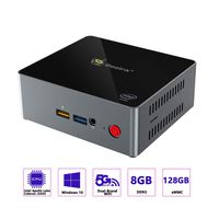 Mini PC Beelink J34 Windows 10, Intel Apollo Lake Celeron Processor J3455,DDR3L 8G/ M.2 2280 SSD 128G,Supports Extended RAM & SSD/Intel HD Graphics 500/Dual HDMI/Dual WiFi /BT4.0