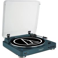 Audio-Technica AT-LP60NV-BT Fully Automatic Bluetooth Wireless Belt-Drive Stereo Turntable, Navy