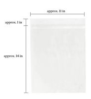 Golden State Art, Pack of 100, Crystal Clear Storage Bags - Fit 11x14 Picture Prints & Mattes - Acid Free - for 11x14 Mat Matting, Art, Photo Framing (Size: 11 3/16 X 14 1/8 inch)