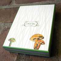 Signature Line - Boxed Mushroom Folded Thank You Cards | Rungtong & Co. Stationery Line