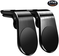 Magnetic Phone Car Mount, 2 Pack Universal Smartphone Air Vent Magnetic Cradle Compatible with iPhone Xs Max XR X 8 7 6 Plus 6s SE 5s 4 Galaxy S10 S9 S8 S7 S6 S5 S4 Nexus (2019, Black)
