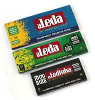 aLeda 3 booklets 3 Different Clear Cellulose Rolling Paper from Brazil = 140 Leaves