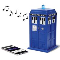 Doctor Who Tardis Merchandise | Wireless Bluetooth Speaker - Plays Music, Lights Up, Accurate Sounds Effect | Unique Gifts for Men or Women - Christmas Gifts Birthday Anniversary Toy Geek Nerd Collect