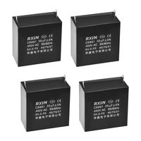 uxcell CBB61 Run Capacitor 450V AC 20uF 2-pin Metallized Polypropylene Film Capacitors for Ceiling Fan 4Pcs