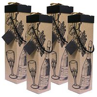 EndlessArtUS Wine Gift Box 4pcs Set Montrachet Wine Glass, Easy to Assemble and No Glue Required.