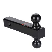 HiTow Double Ball Trailer Hitch and Mount for Towing, Adjustable Dual Size 1-7/8"& 2 Ball
