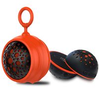 JEMEX Portable Bluetooth Speaker Dual Wireless Stereo Speaker Louder Volume, Crystal Clear Sound, Rich Bass, Mini Magnetic Speaker Suitable for Travel, Camping (Orange)