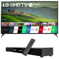 LG 70UM6970 70-inch HDR 4K UHD Smart LED TV (2019) Bundle with Deco Gear Home Theater Surround Sound 31-inch Soundbar and 6ft Optical Toslink 5.0mm OD Audio Cable