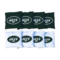 Victory Tailgate New York Jets NFL Cornhole Game Bag Set (8 Bags Included, Corn-Filled)