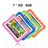 iMeshbean Kids Tablet 7 inch Display PC 8GB Android WiFi Quad Core Pre-Installed Educational Apps Best Gift for Kids US (Orange)