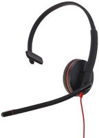 Plantronics Blackwire C3215 Headset - Mono - Black - USB Type A, Mini-Phone - Wired - 20 Hz - 20 kHz - Over-The-Head - Monaural - Supra-aural - Noise Cancelling Microphone