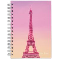 Matt Crump 2019-2020 Academic Year Weekly & Monthly Planner, Small, 5-1/2" x 8-1/2", Hardcover, Pink Eiffel Tower Sunset (MC105E-200A)