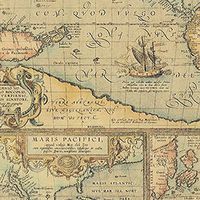 World Map Everyday Rolled Gift Wrapping Kraft Paper - 24" x 15'