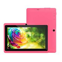 Android Tablets PC, Inkach 7 inch Laptop Computer Tablet 512MB RAM | 8GB ROM | 4-Core Processor | 2-Camera for Kids Learning WiFi Tablet (Pink)