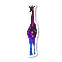 Giraffe Sticker Bright Galaxy Stickers - 2 Pack - Laptop Stickers - 2.5" Vinyl Decal - Laptop, Phone, Tablet Vinyl Decal Sticker (2 Pack) S81868