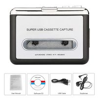 Cassette Player-Cassette Tape To MP3 CD Converter Via USB, Portable USB Cassette Tape Player Walkman Captures MP3 Audio Music -Compatible with Laptops and PC, Convert Tape Cassettes to MP3 Format
