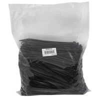 1000 Pc Bag Black Nylon 8" Cable Zip Ties Self Locking Head UV Heat Resistant Outdoor Indoor for Bundling Tag Hold Wires Cords Crafts AutoAndArt