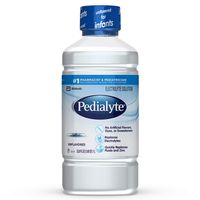 Pedialyte Electrolyte Solution, Hydration Drink, Unflavored, 1 Liter, 8 Count