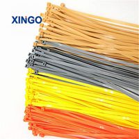Xingo 12 Inch Heavy Duty Self Locking Colored Nylon Cable Zip Ties 100 Pack 9 colors (Golden Silver Orange Yellow Red Blue Green Pink Purple)(Red)