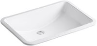 KOHLER K-2215-0 Ladena Under-Mount Bathroom Sink, White