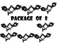 Rasha Products O-Clamp Black Pack Of 8