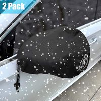 Tvird Side Mirror Cover, Snow and Ice Mirror Cover for Car 2 Packs, Frost- Resistant Waterproof Anti Bird Side View Mirror Cover,Universal Size Fit for Cars SUV Trucks.