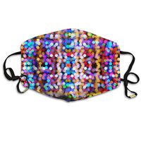 YUIOP Abstract Dim Light Printed Mask Neutral Mask for Men and Women Polyester Dust-Proof Breathable Mask