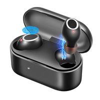 True Wireless Earbuds, Bluetooth 5.0 Sport Headphones Touch Control Auto Pairing, TWS Built-in Mic IPX5 Waterproof 3D Noise Canceling, Wireless Earphones 20H Playtime with Portable Charging Case