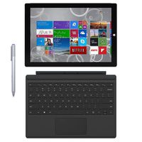 Microsoft Surface Pro 3 Tablet (12-inch, 256 GB, Intel Core i5, Windows 10) + Microsoft Surface Type Cover & Pen (Renewed)