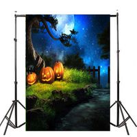 Goodtrade8 Clearance Photography Background- 3x5FT Pumpkin Halloween Decorations Backdrops Vinyl Lantern Lightweight Background Party Scene Design,150x90cm (Multicolor H)