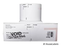 Ships Fast 4 Rolls; 150 Labels per Roll of DYMO-Compatible 30383 3-Part Internet Postage Labels (2-1/4" x 7") - BPA Free!