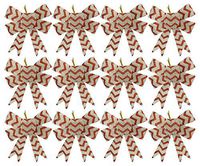 Black Duck Brand Set of 12 Silver and Red Festive Holiday Christmas Bows - Perfect as Tree Ornaments - Tree Filler - Decorative Ornaments - Perfect for Preparing for The Holidays!