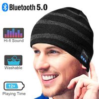 Bluetooth Beanie Hat, Best Gifts for Men/Women Upgraded Bluetooth 5.0 Unisex Knit Bluetooth Hat Built-in HiFi Stereo Speaker Music Beanie, Best Birthday Gifts Wireless Bluetooth Smart Beanie hat