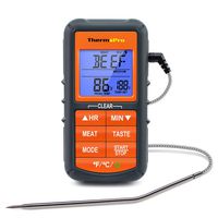 ThermoPro TP06S Digital Grill Meat Thermometer with Probe for Smoker Grilling Food BBQ Thermometer