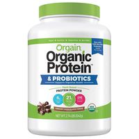 Orgain Organic Plant-Based Protein Powder, Creamy Chocolate Fudge, 2.74 Lb