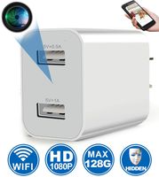 Spy Camera Wireless Hidden WiFi Camera with Remote Viewing, 2020 Newest Version 1080P HD Nanny Cam/Security Camera Indoor Video Recorder Motion Activated, Support iOS/Android, White, No Audio