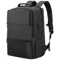 Expandable Laptop Backpack, Fintie Tigernu Flight Approved Carry-On Anti Theft Daypack Water Resistant Rucksack with USB Charging Earphone Ports for Travel Work College Men fits 17.3 inch Notebook