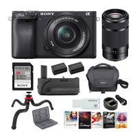 Sony a6400 Mirrorless Digital Camera with 16-50mm and 55-210mm Lenses Ultimate Bundle